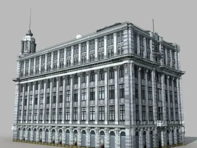 European Building 3D model buy