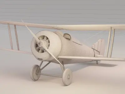 Hanriot HD1 - Airplane 3D model