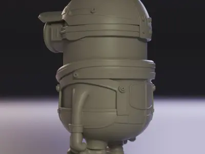 Minions car racer 3D print model