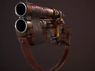 Stylize Shotgun 3D model