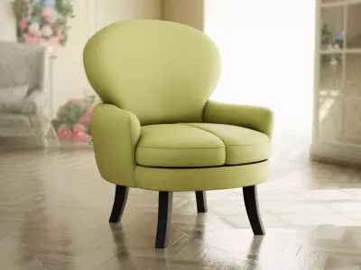 Furniture Accent Chairs Bohemian 007 Low-poly 3D model