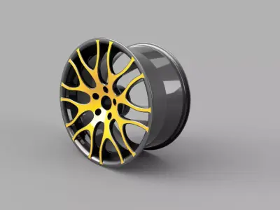 wheel car sport car 3D model