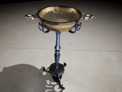 Brazier Medieval Inspired Fantasy  Low-poly 3D model