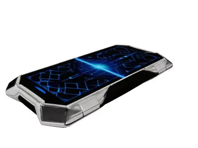 Rugged SciFi Smartphone Model 3D model