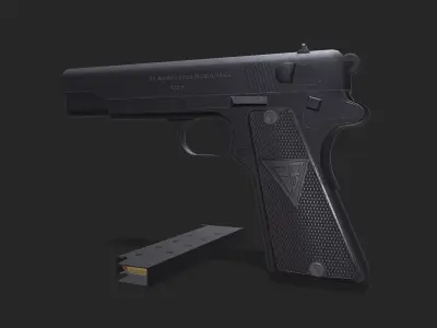 FB Radom VIS 35 Pistol 1936 Low-poly PBR Low-poly 3D model