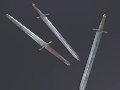 Sword - PBR game ready 3d weapon Low-poly 3D game ready model Low-poly 3D model
