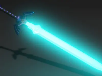 Master Sword Low-poly 3D model