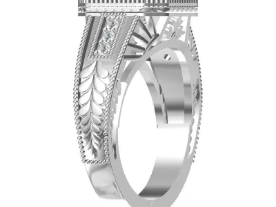 Wedding Ring  3D print model 269
