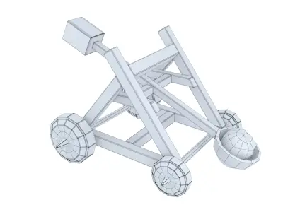 Catapult Low-poly 3D model order