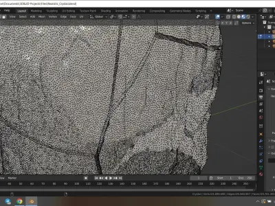 Realistic Crystal 3D model