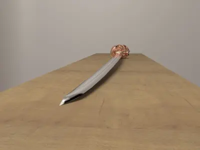 Katana samurai sword Free low-poly 3D model buy