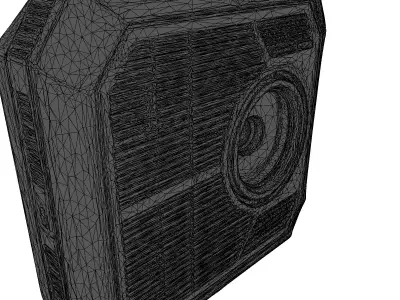SciFi Wall Mounted Projector Device 3D model