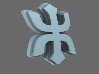 Red Ronin Chapter V10R Shoulder Symbols 3D print model