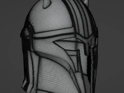 Mandalorian Armorer helmet 3D print model