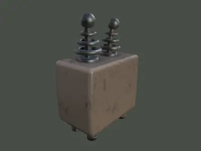 Stylized Limbo Radio Low-poly 3D model