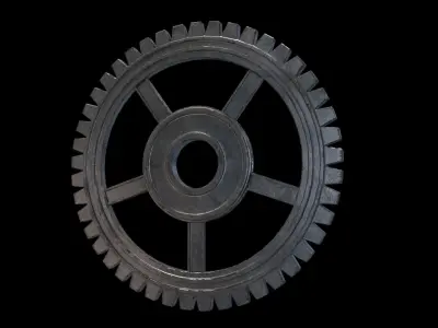 gearwheel0001 gear wheel Low-poly 3D model