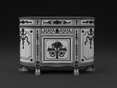 Classic Cabinet 3D model buy