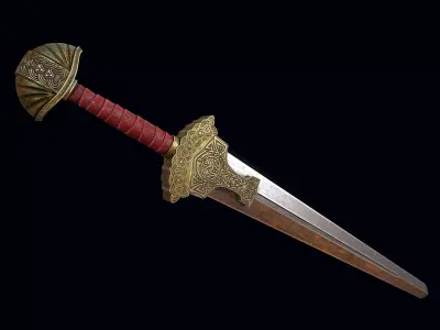 The Viking Age Sword Low-poly 3D model