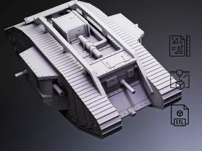 Mark IV Heavy Tank RoZ 3D print model