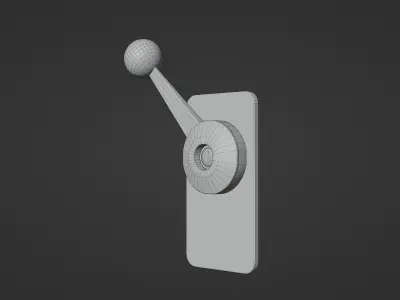 Alarm Lever Low-poly 3D model