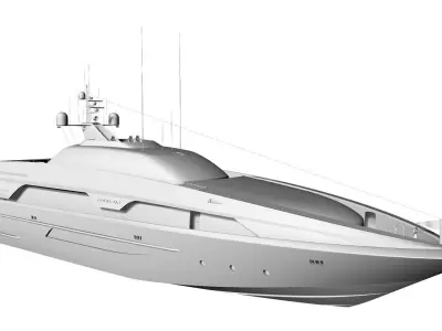 137 Foot Sport Motor Yacht 3D model