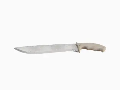 Machete Knife 02 Low-poly 3D model