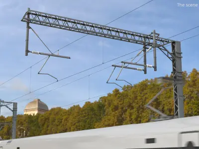  Railway Electrification Gantry Structure Gray 