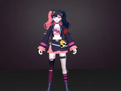 zoe girl 3D model