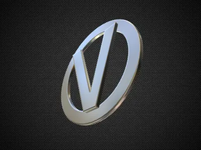 Vortex logo 3D model by 3dlogoman
