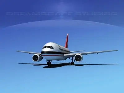Boeing 767-200ER South African Airways 3D model
