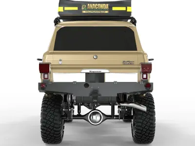 Jeep Wagonner 1978 Off Road  Free 3D model
