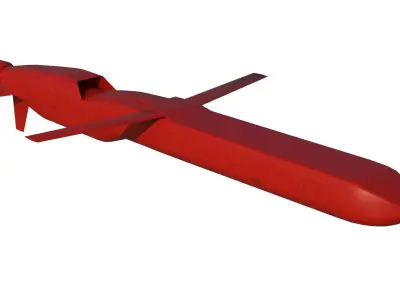 Burevestnik nuclear missile 3D model