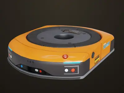 Warehouse Robot Generic All PBR Unity UE Textures Low-poly 3D model