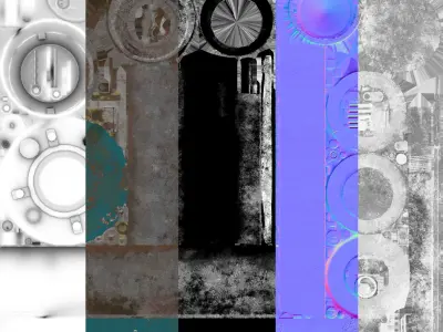 Military stove Low-poly 3D model