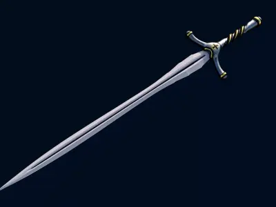 sword 3D model 2