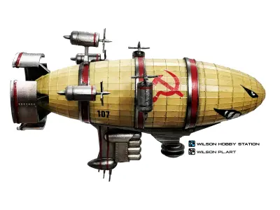Kirov Airship 3D print model