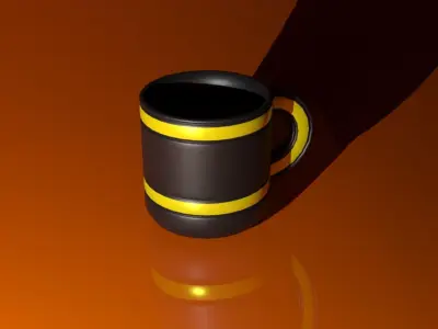 Scifi-Cup mug Free low-poly 3D model