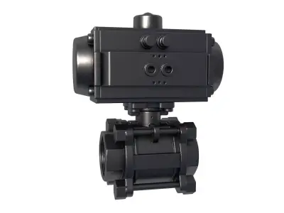 pneumatic actuator - Actuated Valve Double Acting 3D print model purchase