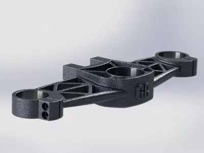 Triple clamp Free 3D model by frederik-vollbrecht