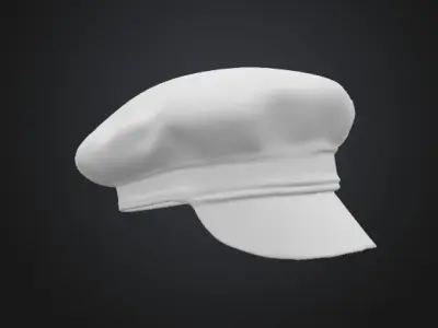 Military Beret hat 3D model