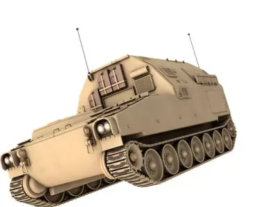  M992 field artillery ammunition supply vehicle 3D model