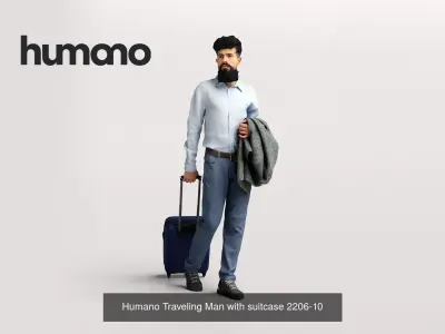Humano 6-Pack - TRAVELING PEOPLE - 6x 3D models B
