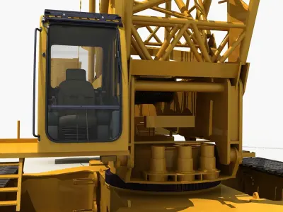 Crawler Crane 3D model purchase