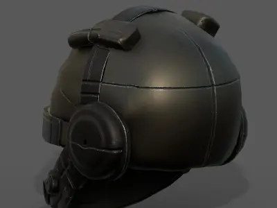 Helmet military combat soldier armor scifi  Low-poly 3D model