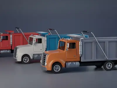 Stylized Dump Truck 3D model