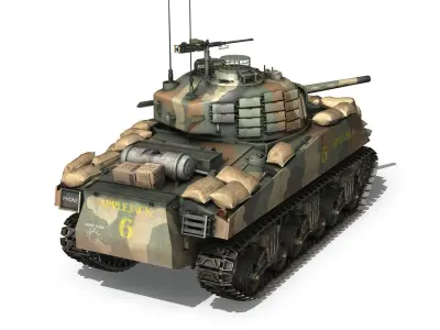 M4A3 Sherman - Applejack 3D model