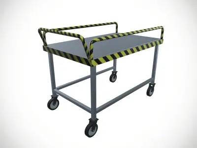 Goods Movable Bench 3D model