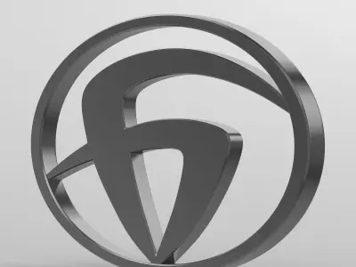 bzkt logo 3D model