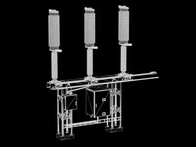 Disconnector 72 kW  Low-poly 3D model