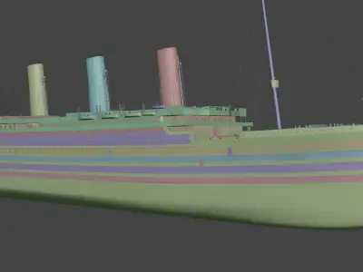 RMS TITANIC SHIP 3D model